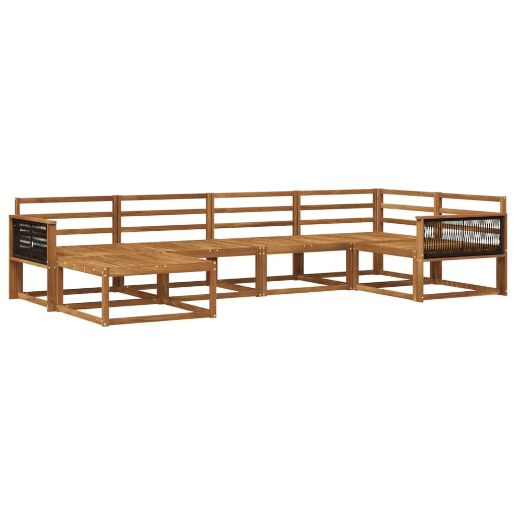 Set di divani da esterno 6 pcs Naturale