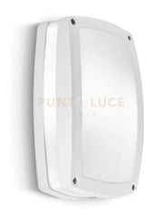 GES303- PLAFONIERA 29CM PER ESTERNO IP54 2 LUCI ATTACCO E27 COLORE BIANCO