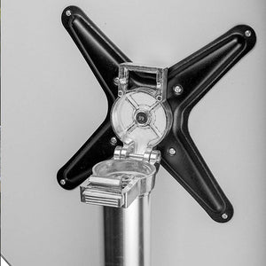 Tavolo Bar Bistrot 60cm Altezza Regolabile 70-110cm Pieghevole Acciaio e Alluminio