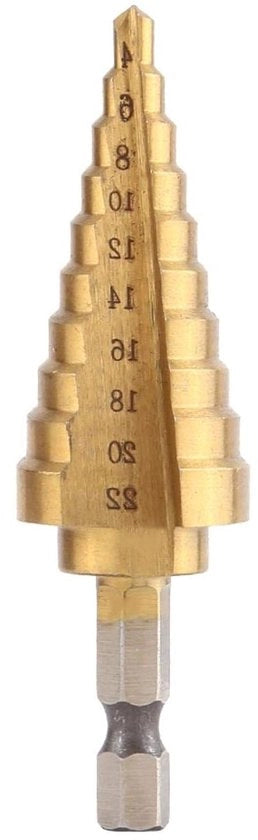 Verbo per Acciaio e Materie Plastiche con Diamanti a Titanio 4-22mm