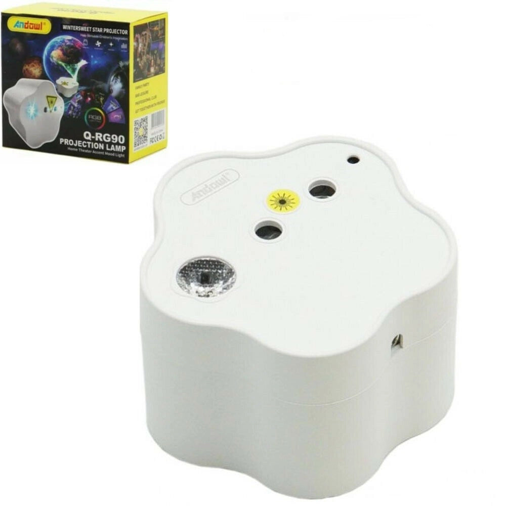 Trade Shop - Proiettore Stella Wintersweet Led Rgb Con Telecomando Cielo Stellato Casa Q-rg90 -