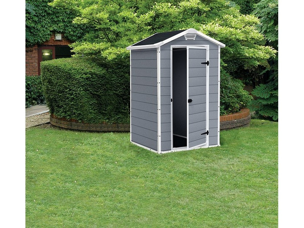 casetta da giardino manor 4x3 cm. 129x103x196 h col. grigio cod:ferx.vit50683