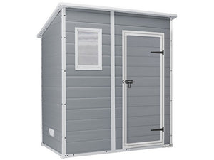 casetta da giardino manor 6x4 cm. 183,5x111x200,5 h col. grigio cod:ferx.vit50684