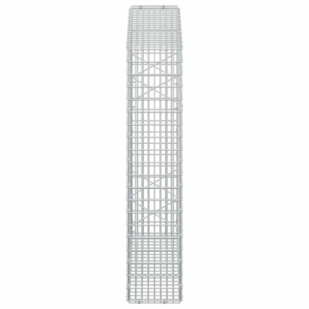 Gabione con filo da 3,5 mm e rete da 5x2,5 cm 100x20x100 cm 3461660