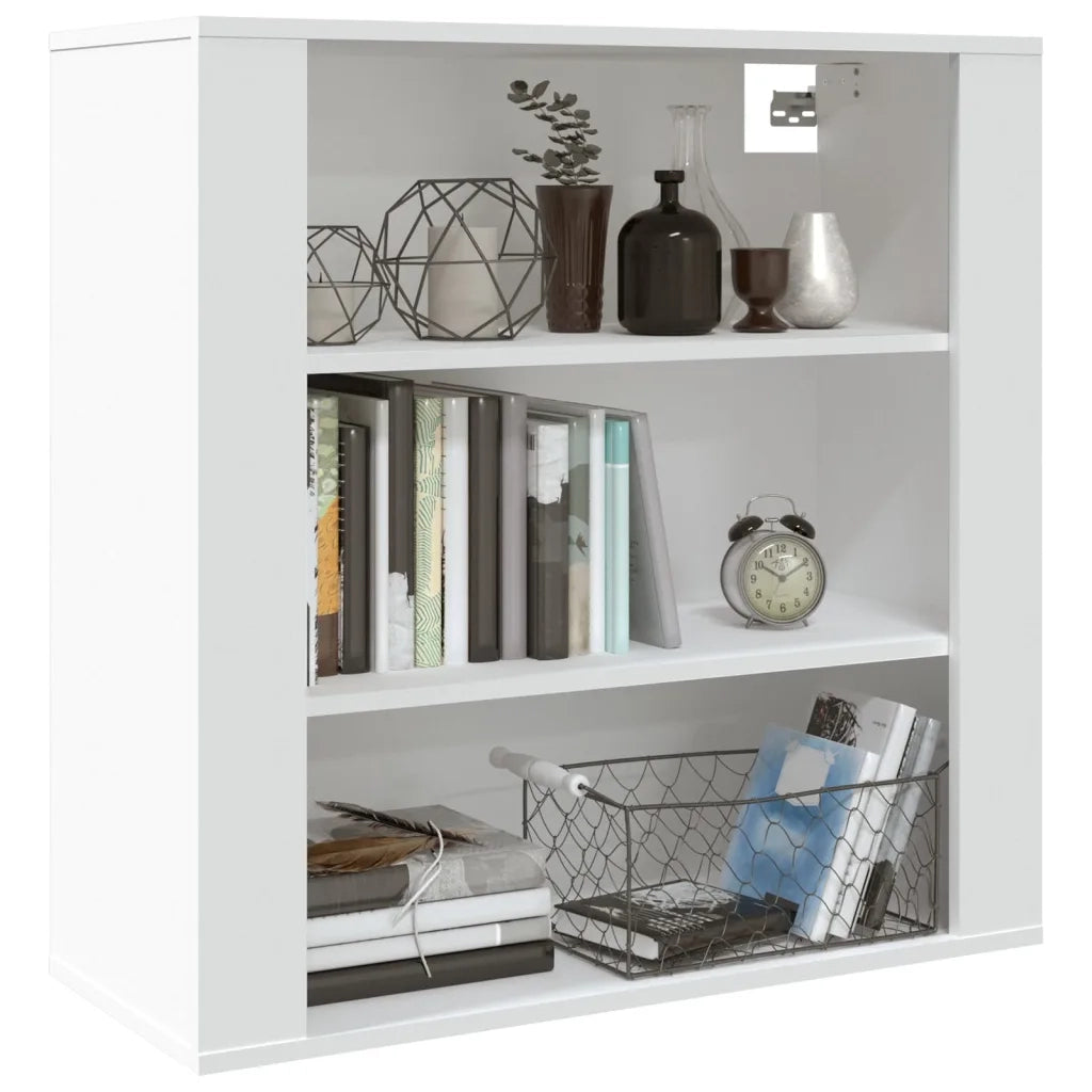 Armadietto a Muro | Mobile a Parete Bianco 80x33x80 cm in Legno Multistrato