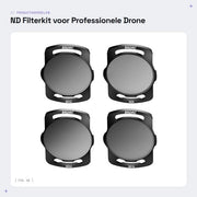 Kit di Filtro ND per Drone 4 pezzi - Compatibile con Avata/O3 - Filtro ND8/ND16/ND32/ND64 - Alluminio/Vetro Ottico - Fotografia Aerea Professionale