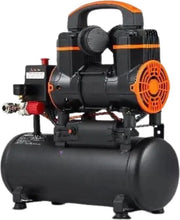 Compressore d'aria Portatile - 24L - 1450W - 70db - Compressore d'aria Portatile - Compressore d'aria Silenzioso - Nero/Arancione -