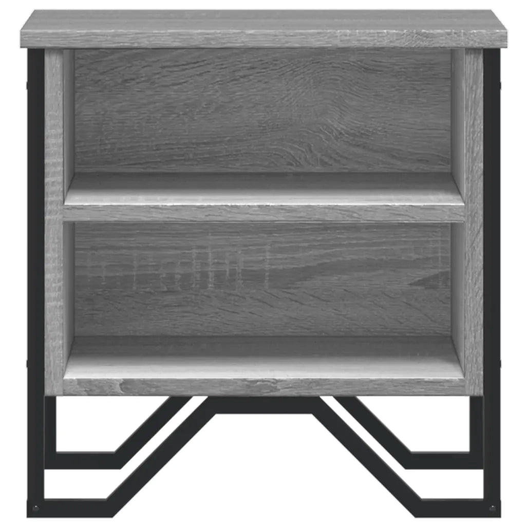 Comodino Grigio Sonoma 40x30x40 cm in Truciolato 848500
