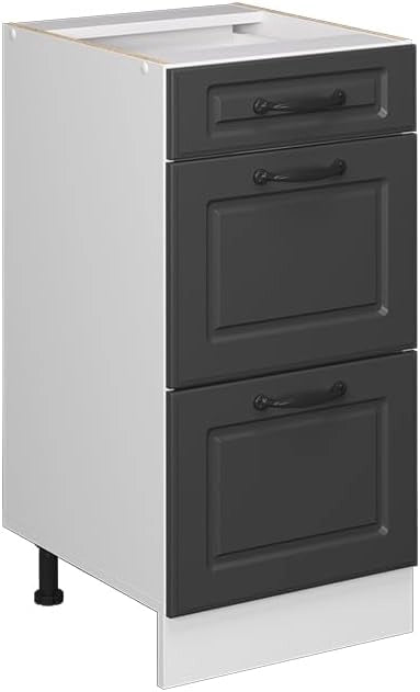 Frontale cucina R-Line, Antracite casa di campagna, 39.6 x 71.3 cm frontale del mobile per mobile base con cassetti