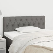 Testiera-Testata Decorativa Grigio Scuro 90x7x78/88 cm in Tessuto