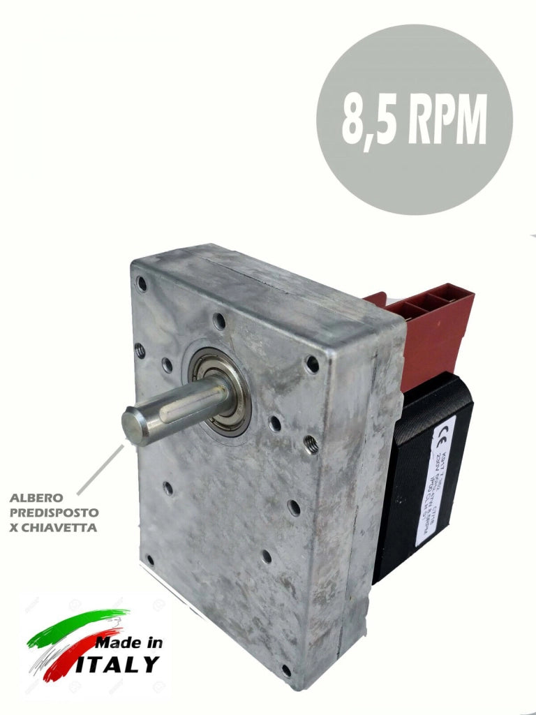 MRicambistufeapellet OTORIDUTTORE PELLET KENTA K917 - 8.5 RPM 230V - 50W CON ALBERO X JOLLY MECC