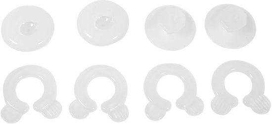 Clip per Dekbedovertrek - 4 Pezzi - Fissaggio per Doppio Strato - Antiscivolo - Plastica - Design Simplice - Clip per Doppio Strato