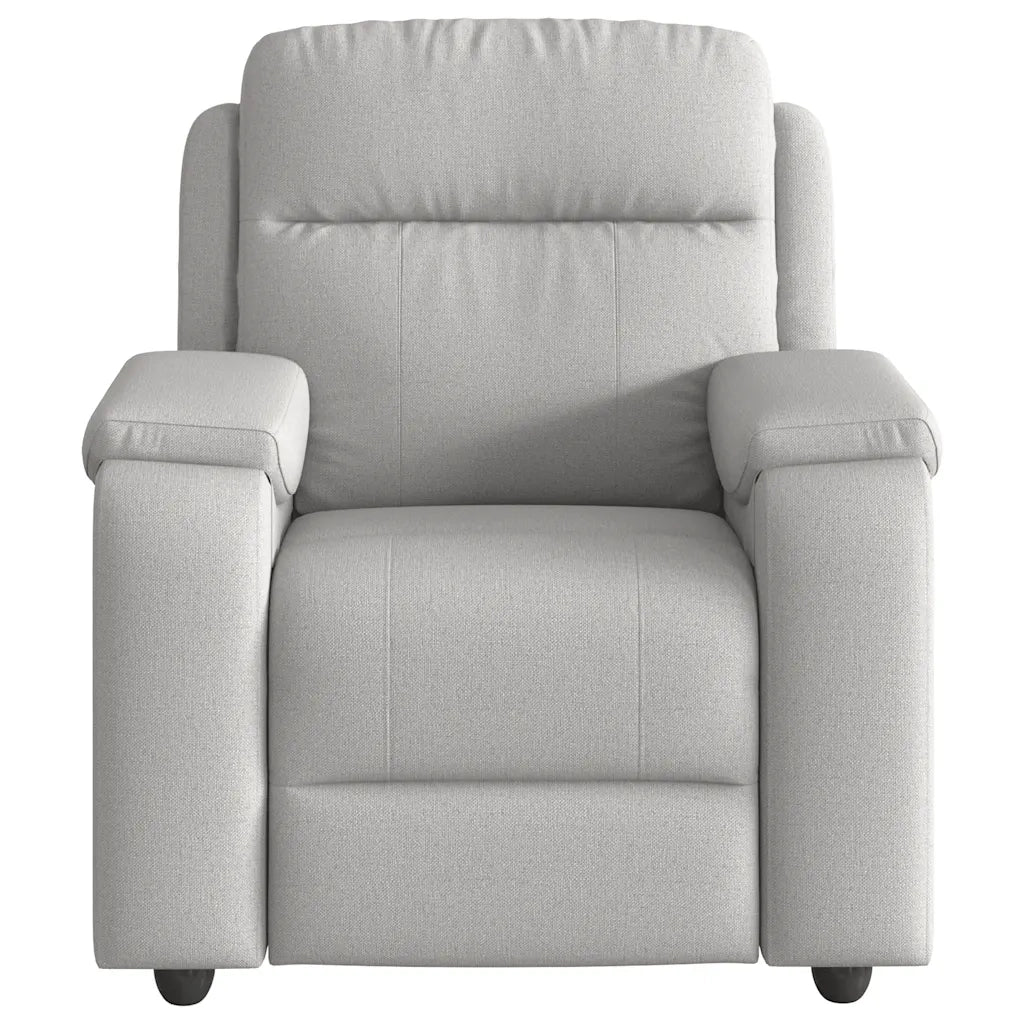 Divano Sedia-Poltrona Reclinabile in Tessuto Grigio Nuvola 502802
