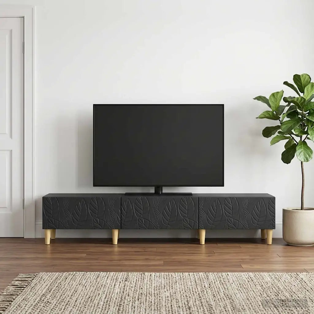 Mobile TV 147 x 34,5 x 30 cm Nero Legno ingegnerizzato 895166