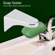 Organizzatore per Sapone Magnetico - Resistente a Temperatura Alta - Materiale ABS - Ideale per la Bagno - Utile per la Cucina - Adesivo Permanente - Dimensioni 7,5 x 4,5 x 4,3 cm - Dispensatore per Sapone