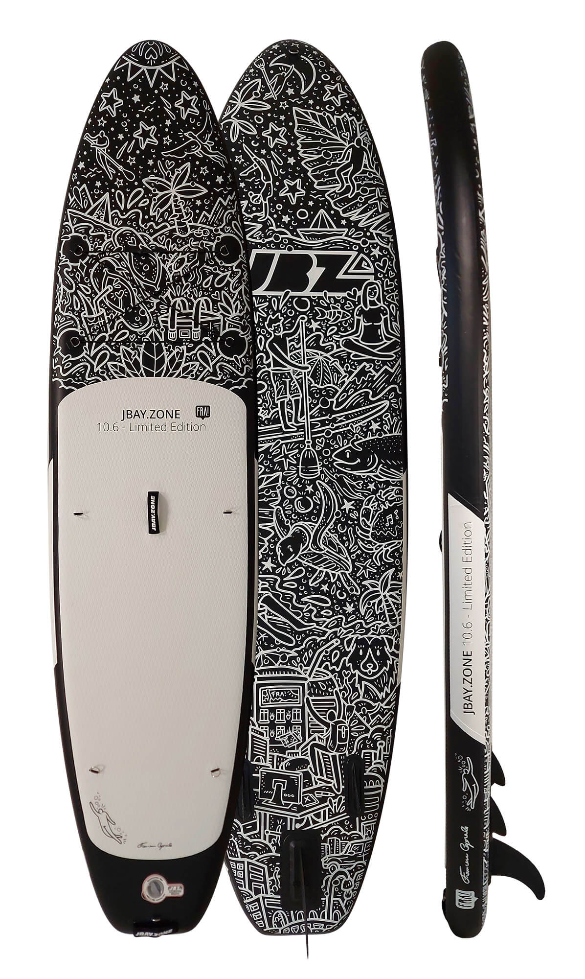 SUP Tavola Stand Up Paddle Gonfiabile 320x81x15 cm con Pagaia Zaino e Accessori Jbay.Zone Fra! Special Edition