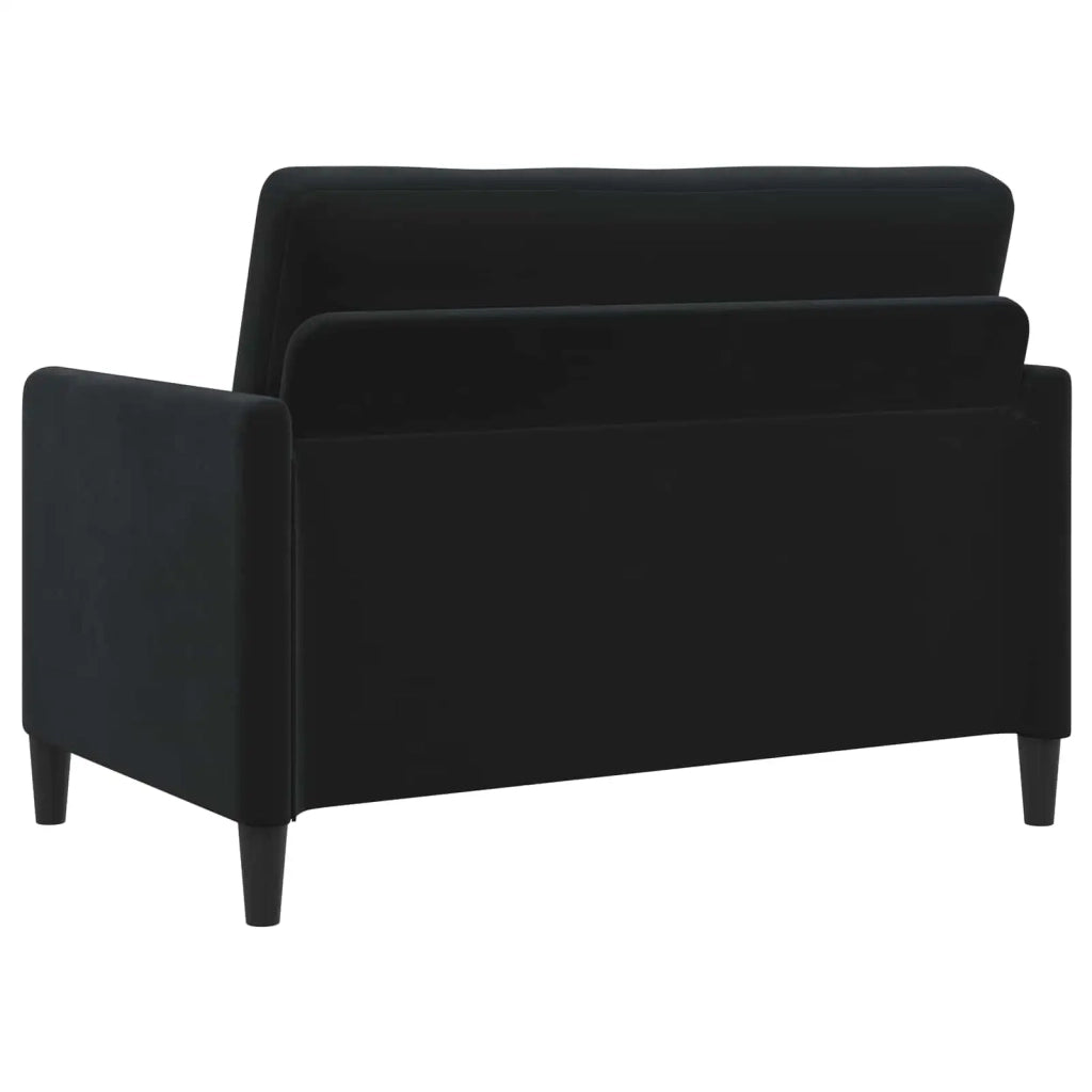 Set di Divani con Storage 2 pz Nero Poliestere 3429168