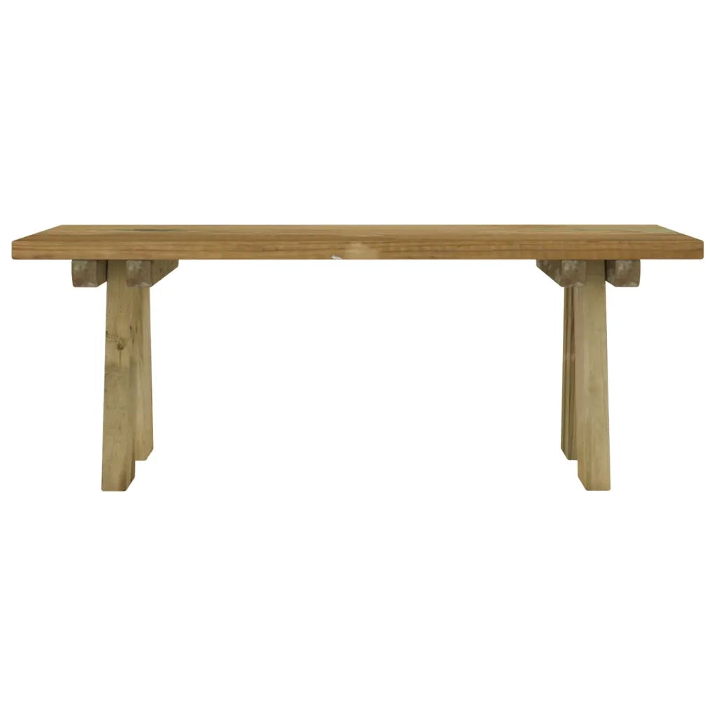 Panchina da Giardino 110 cm in Massello di Pino Impregnato 318173