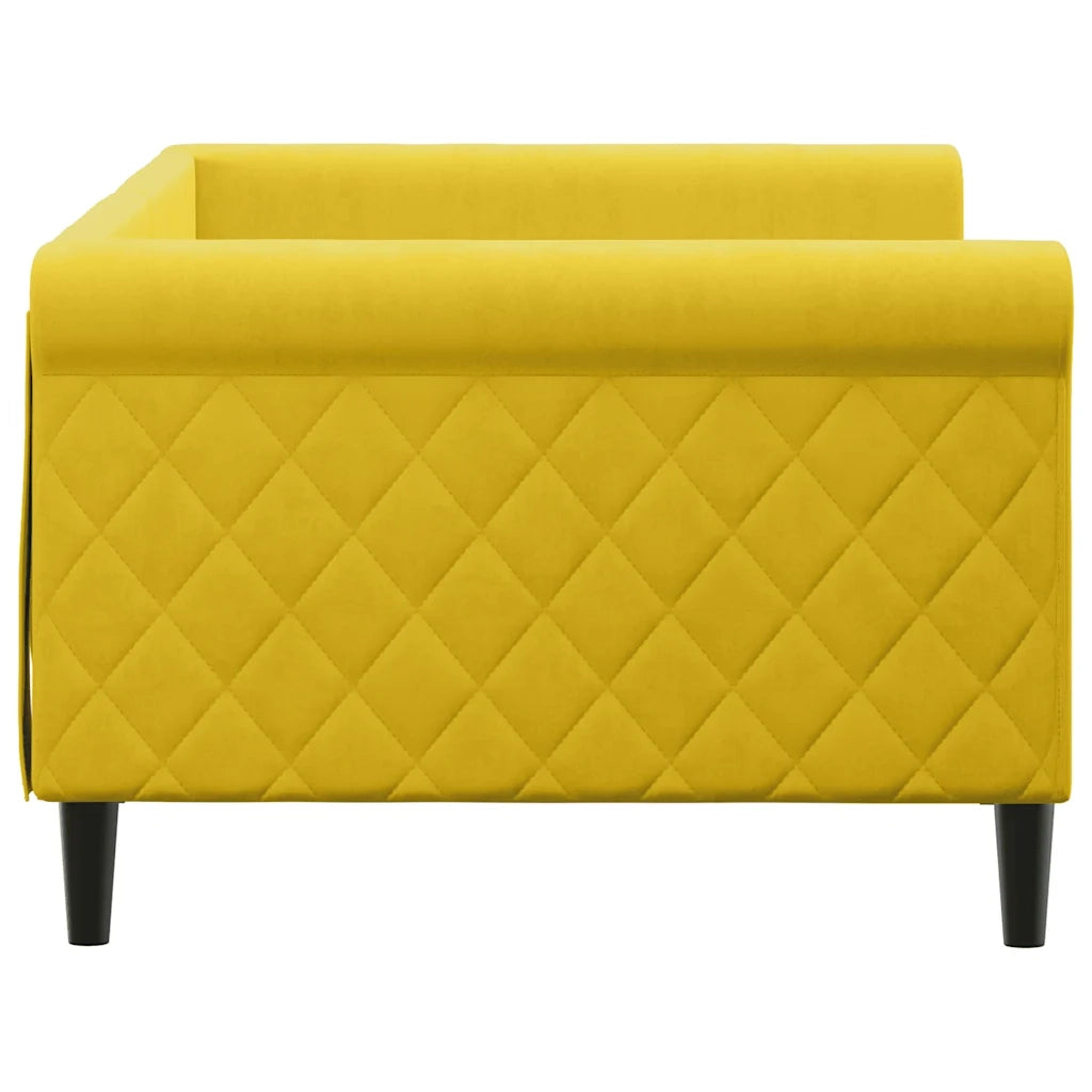 Letto da Giorno Giallo 90x200 cm in Velluto 354249
