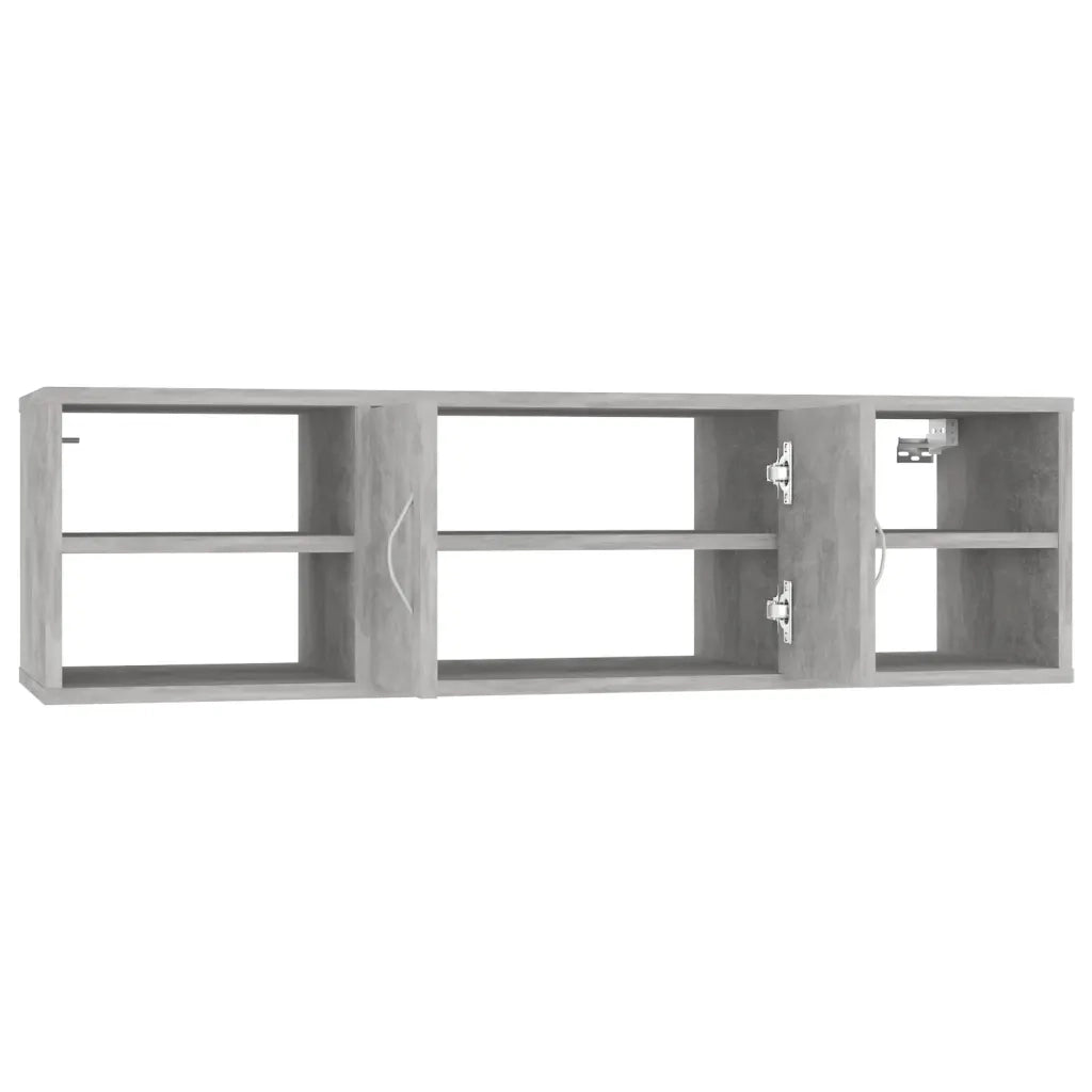 Scaffale a Parete Grigio Cemento 102x30x29 cm Legno Multistrato 806260