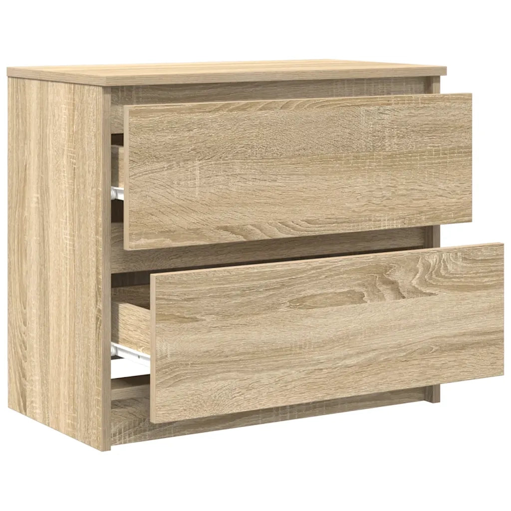 Mobile porta TV moderno con vano contenitore 60 x 35 x 54 cm stabile e pratico realizzato in legno ingegnerizzato di rovere Sonoma 02_0051728