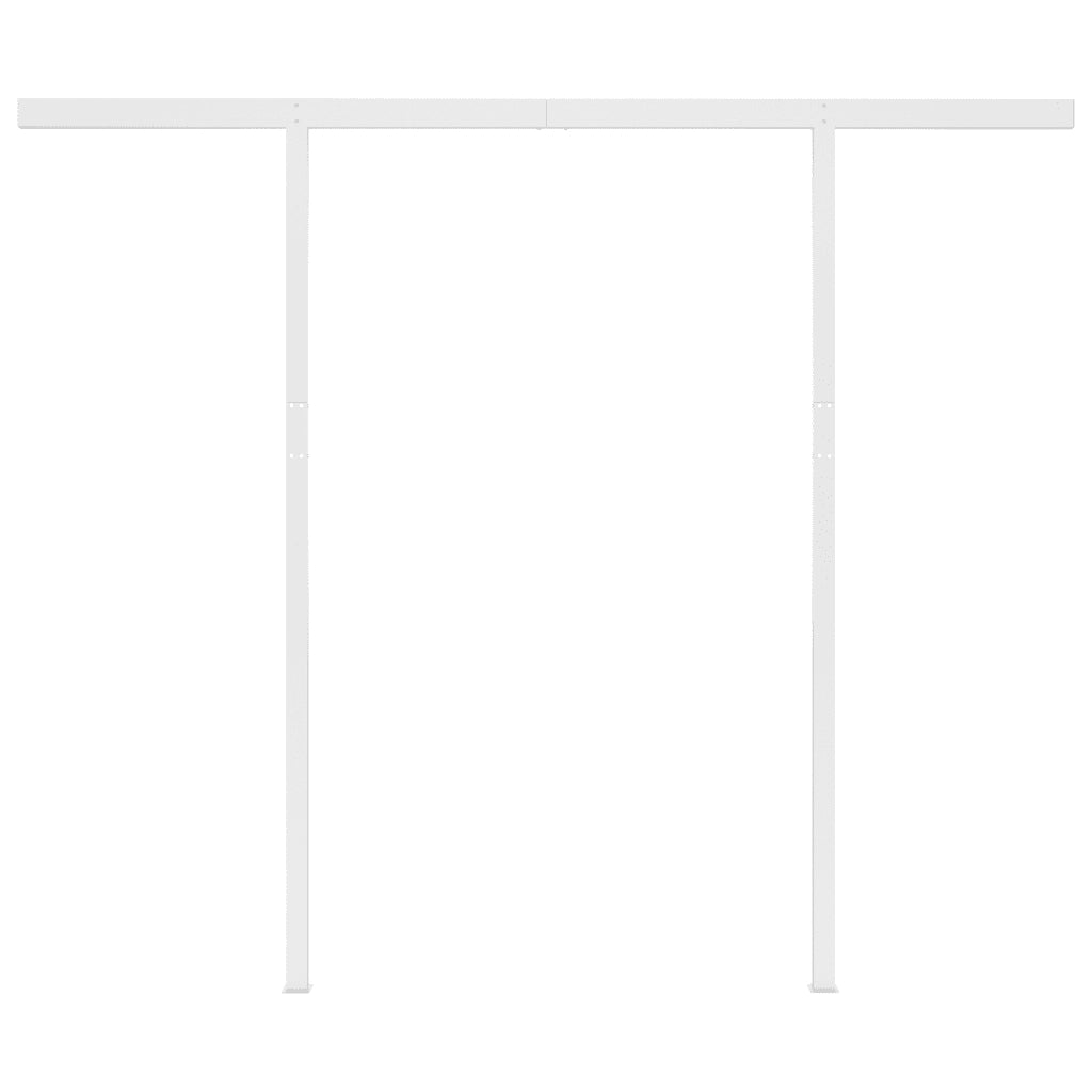 Tenda da Sole con LED Sensore Vento 3,5x2,5 m Arancio Marrone 3069935