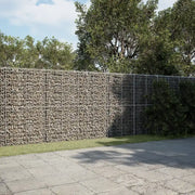 Cesto Gabbione con Copertura 900x50x200 cm in Ferro Zincato 3295174