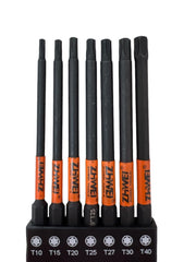 Set 7 punte esagonali per Trapano Avvitatore T10,T15,T20,T25,T27,T30,T40 07569