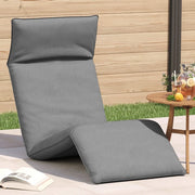 Lettino Pieghevole Grigio 175x54x8,5 cm in Tessuto Oxford 4019747