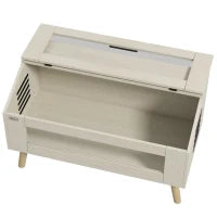 Terrario per rettili, vivarium per serpenti 140L con finestre in vetro temperato, coperchio, 100 x 50 x 60 cm