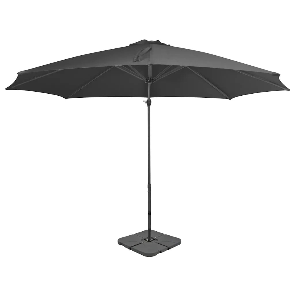 Ombrellone da giardino-Parasole da Giardino con Base Portatile Antracite