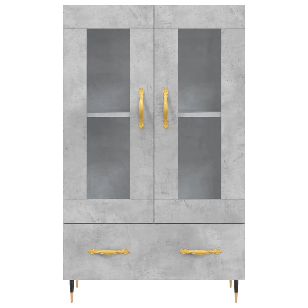 Buffet credenza cassettiera mobiletto mobile contenitore organizer cucina soggiorno salotto alto 69,5 x 31 x 115 cm legno ingegnerizzato grigio 02_0034481