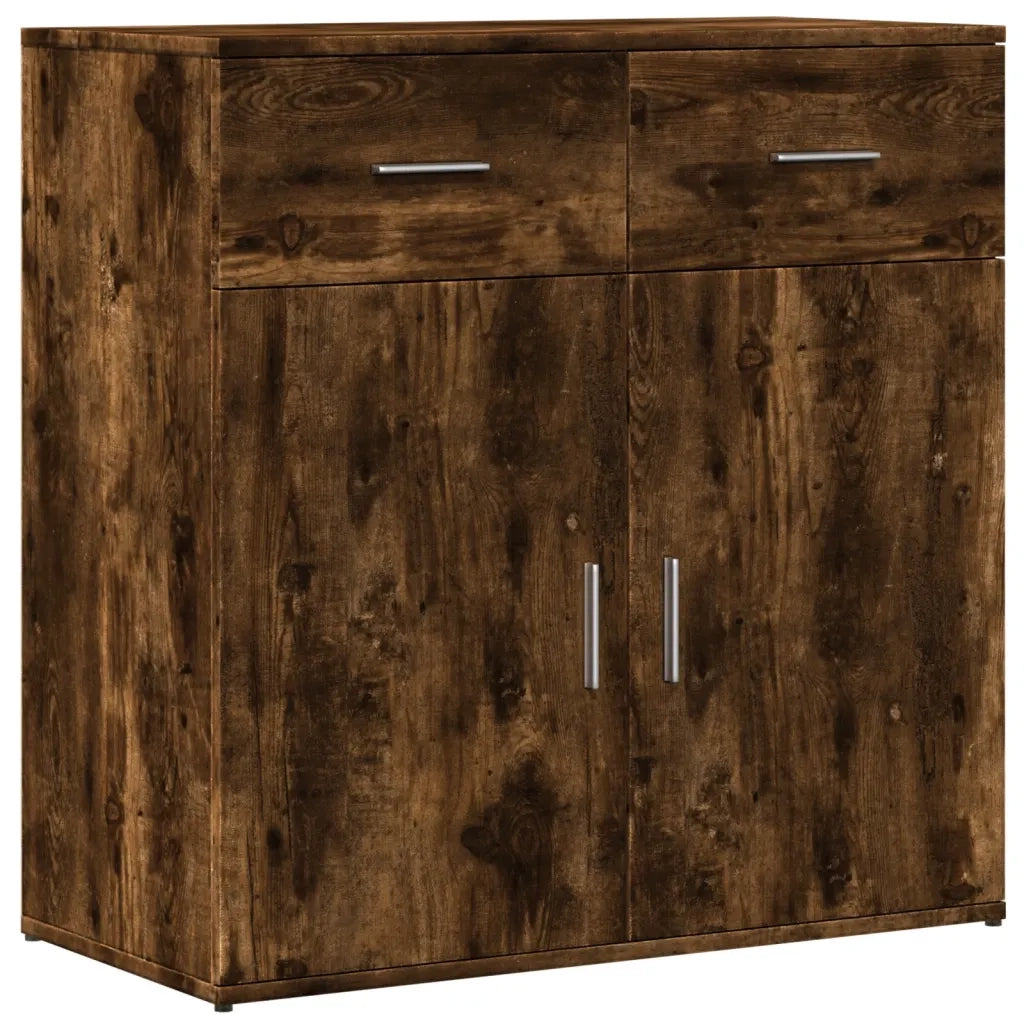 Credenza-Buffet-Armadio da cucina Rovere Fumo 79x38x80 cm in Legno Multistrato 218472