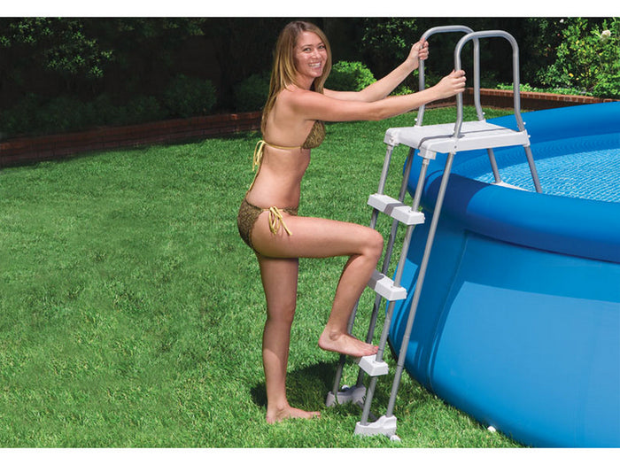 scaletta per piscina safety gradini staccabili h. max cm. 132 cod:ferx.vit38484