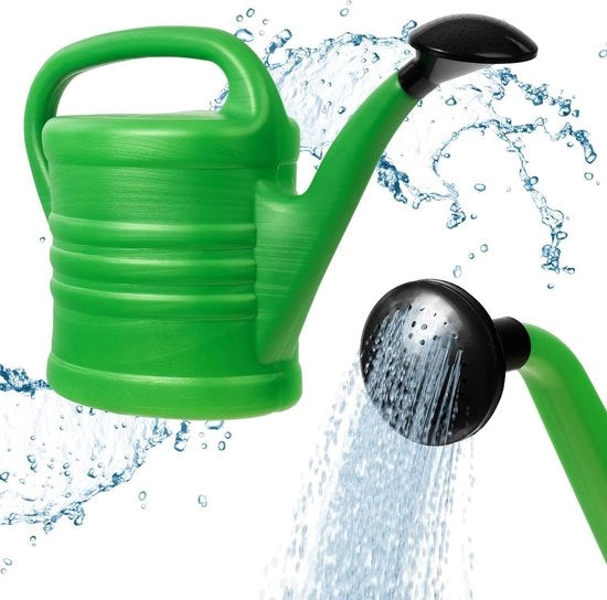 Piantagente in plastica per interni ed esterni Fiori Pianta da appartamento Giardiniere per irrigazione Casa Giardino con manico comodo verde chiaro (5L)