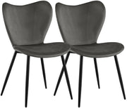 Set di 2 sedie per sala da pranzo Maika in velluto 8