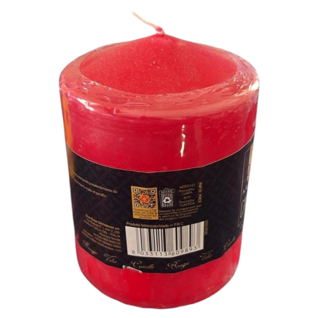 CANDELA 10X7.5CM ROSSA