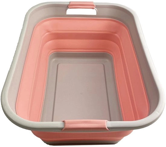 41L Mand Opvougbile con Contenitore Pop-up Opvollabile - Organizzatore Portatile per Lavanderia - Mand Portatile con Spazio di Stoccaggio Ridotto (Grigio/Quarz)