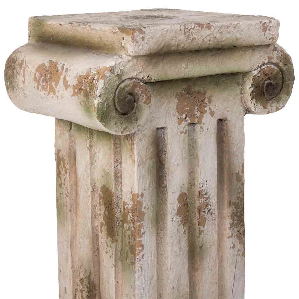 Colonna decorativa color pietra, 28x21x60h cm
