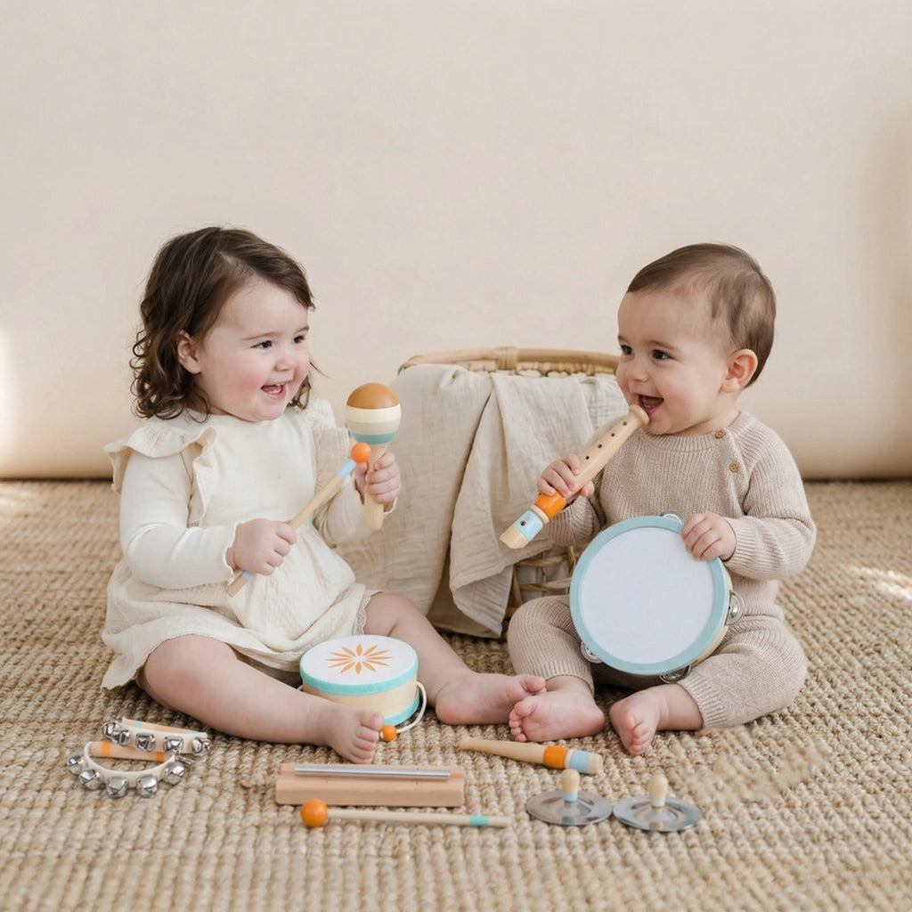 Set Strumenti Musicali Bambini in Legno Montessori ¨C zephmum ¨C 10 Pezzi