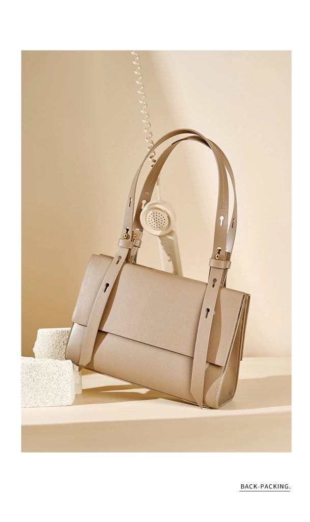 Borse a tracolla da donna in vera pelle, borse a spalla color bronzo