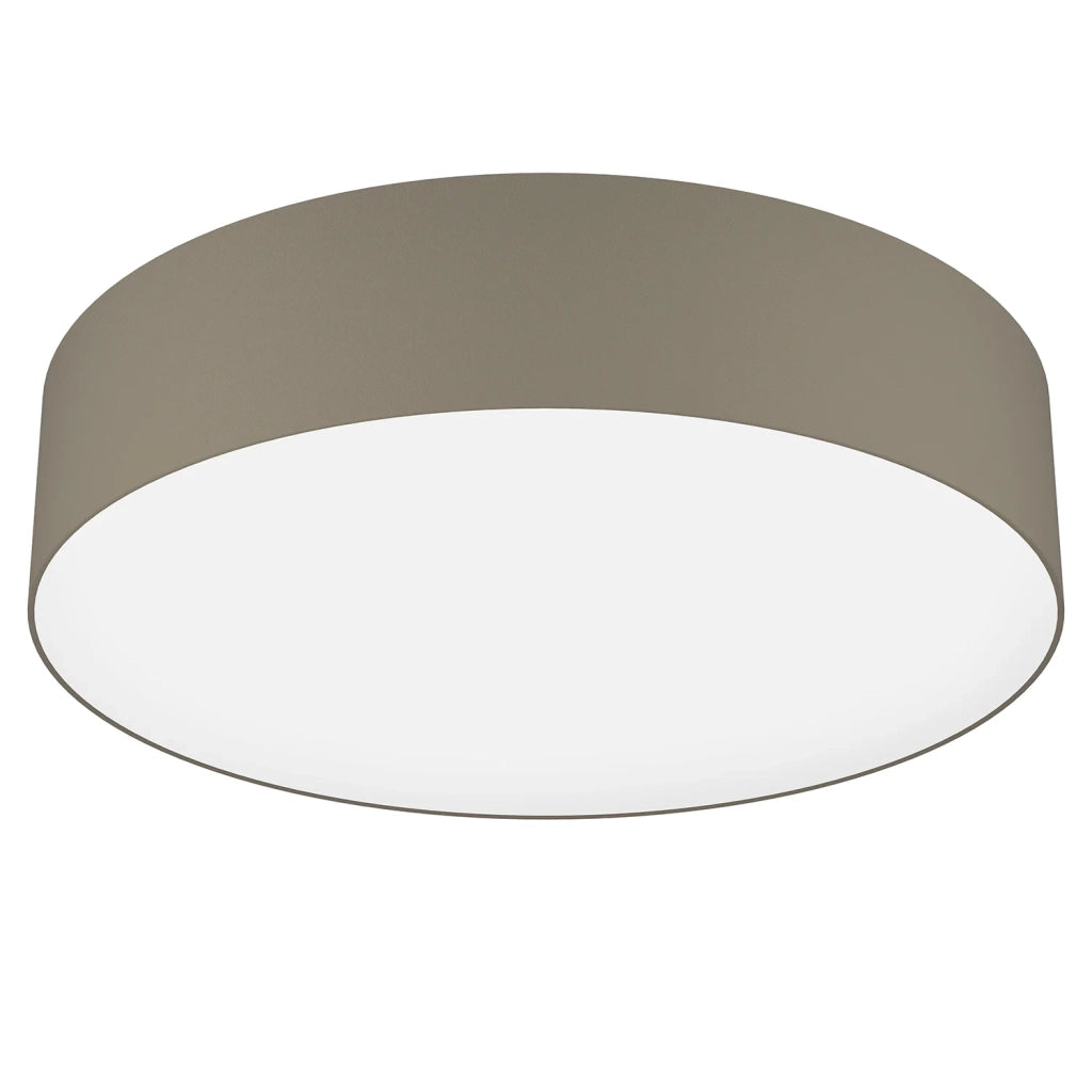 Plafoniera Moderna Romao-Z Acciaio Bianco Luce Led Integrato 35W Ip20