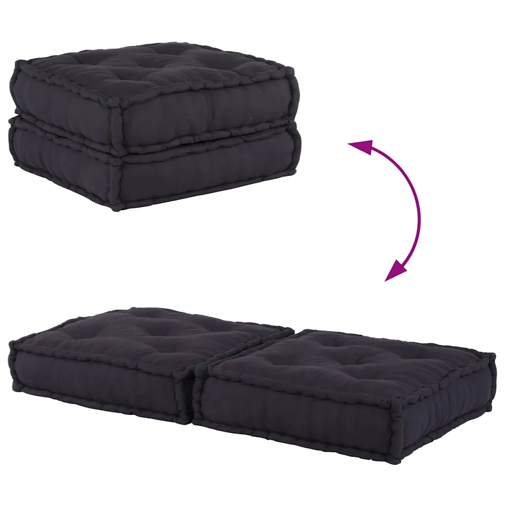 Divano Modulare a 2 Posti-Sofa Modulare-Divanetto Antracite 140x70x36 in Tessuto