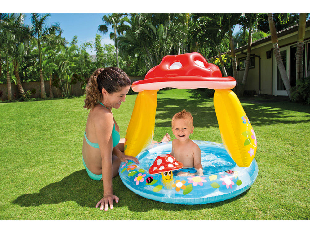 piscina tonda gonfiabile baby fungo  cm. 102x89 h (lt. 45) cod:ferx.vit27268