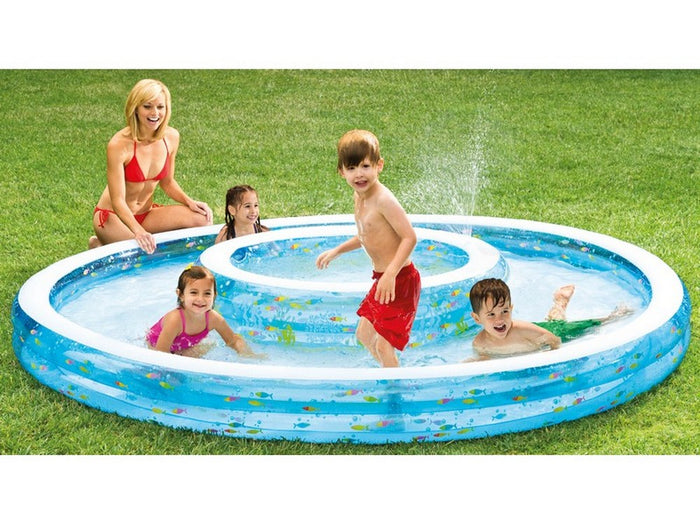 piscina tonda gonfiabile baby fish double cm. 279x36 h (lt. 990+232) cod:ferx.vit41007