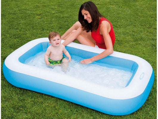 piscina rettangolare gonfiabile baby cm. 166x100x25 h (lt. 90) cod:ferx.vit27270