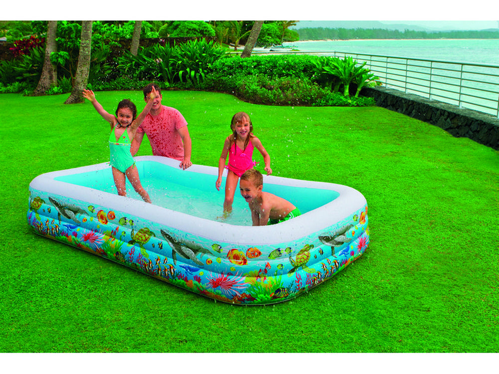 piscina gonfiabile family tropical cm. 305x183x56 h (lt. 1.050) cod:ferx.vit29999