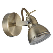 Applique Contemporanea Focus Spotlight Acciaio Adjustable 1 Luce Gu10