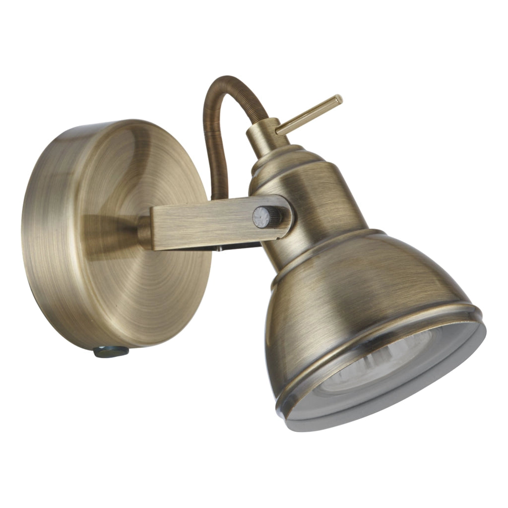 Applique Contemporanea Focus Spotlight Acciaio Adjustable 1 Luce Gu10