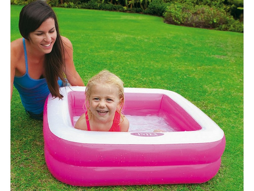 piscina quadrata gonfiabile baby cm. 86x86x25 h (lt. 57) cod:ferx.vit34129